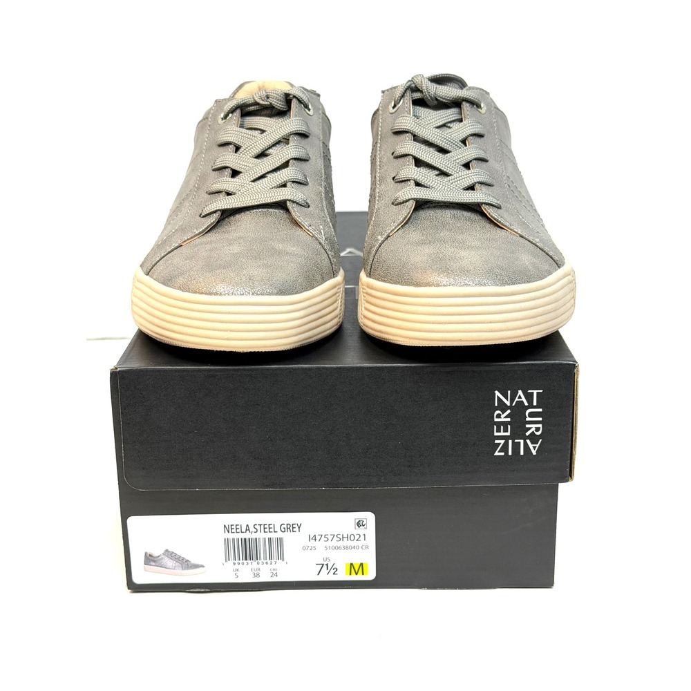 Soul Naturalizer Women's Neela Lace Up Sneakers Steel Grey Size 7.5M NWT/BOX